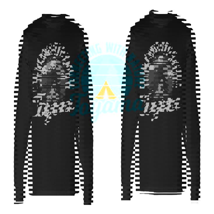 富山市日本自然とつながる 富山 お土産 扇子 長袖Tシャツ