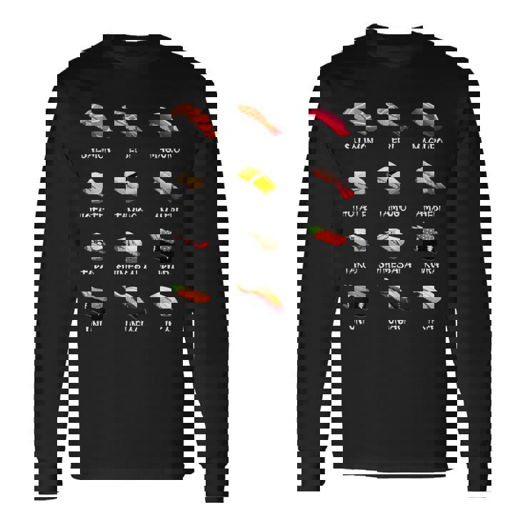 寿司料理日本料理カワイイギフト 長袖Tシャツ