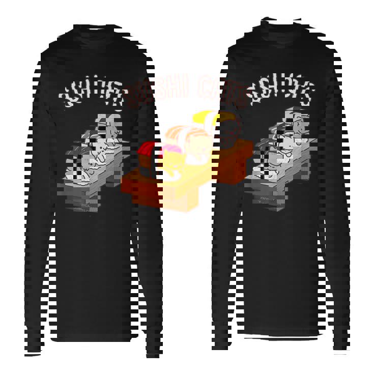 寿司猫 まぐろ 酒たまご 長袖Tシャツ