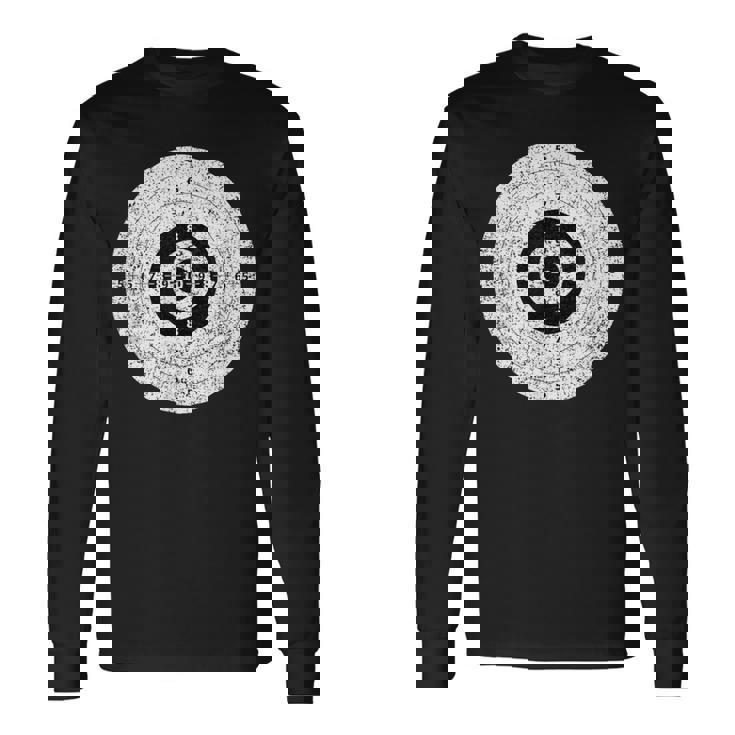 射撃ターゲットガン 射撃範囲 エアソフト ブルズアイ 楽しい 長袖Tシャツ