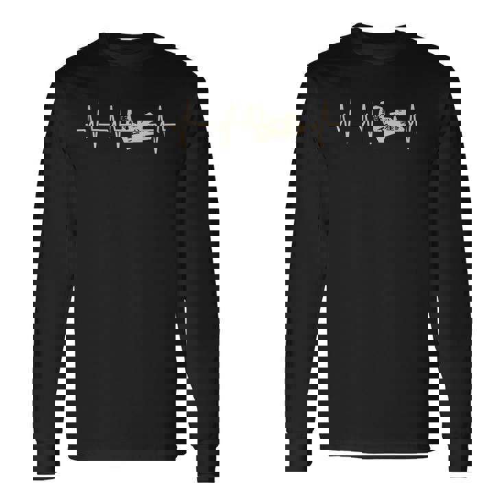 将棋 日本のチェス かわいい バレンタインデー 心臓の鼓動 ギフト 長袖Tシャツ