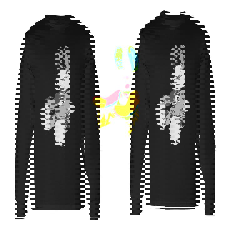 小さめうさぎ星人 Yunaカラー 長袖Tシャツ