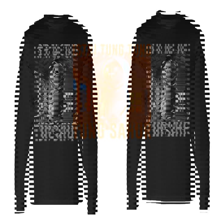 少年 インターネット ミーム 陽気な Ai モンスター イストリ・トゥング トゥン サフール 長袖Tシャツ