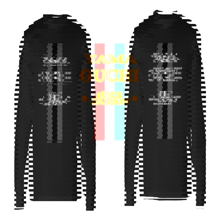 山口 Yamaguchi《フェイクゴールド 金 ロゴ》ブランド パロディ【47都道府県】プレゼント お土産 面白い 長袖Tシャツ ギフトのアイデア