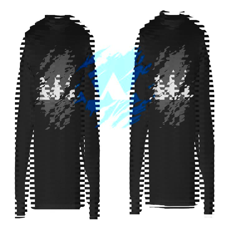 山形県旗 長袖Tシャツ