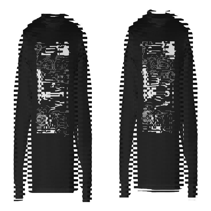 工具 工作機械 ドライバー 長袖Tシャツ