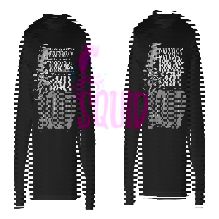 常にイカを考える 長袖Tシャツ ギフトのアイデア