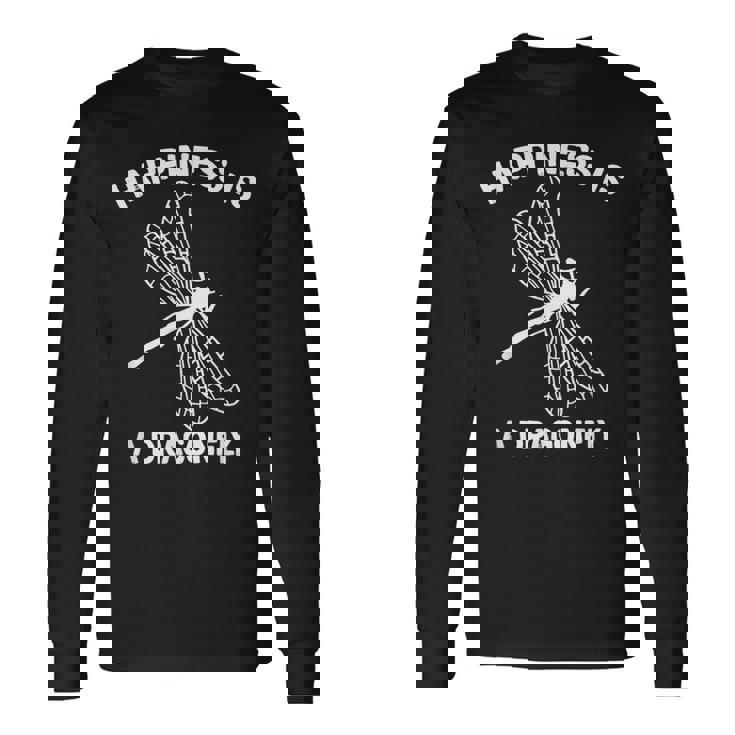 幸せはトンボ 長袖Tシャツ