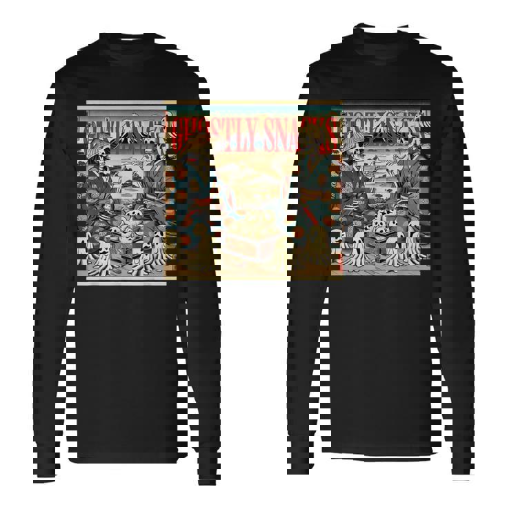 幽霊おやつ 長袖Tシャツ