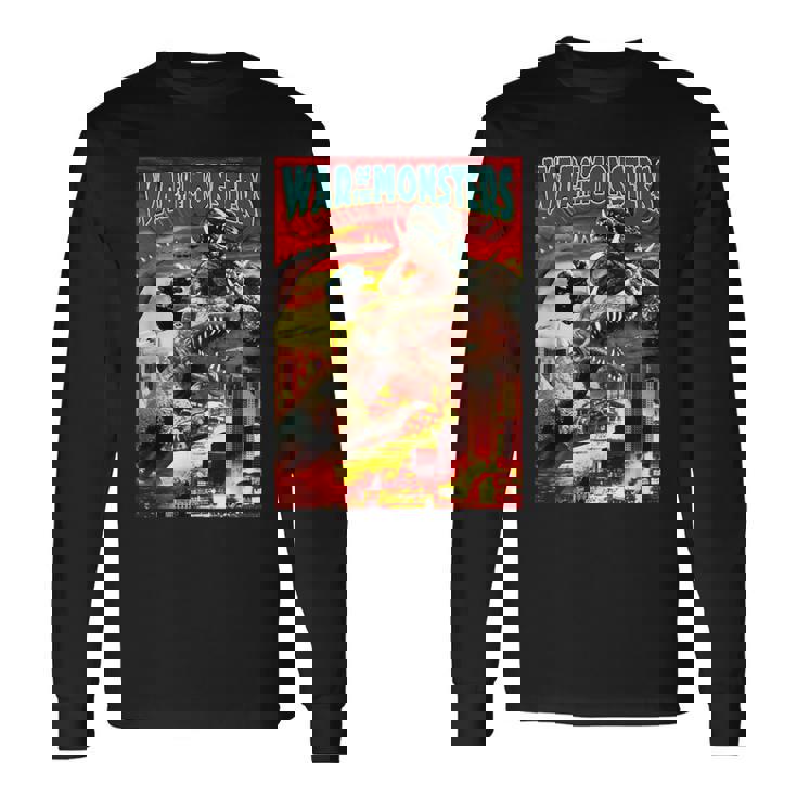怪獣戦争 怪獣ホラー 長袖Tシャツ