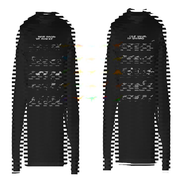 恐竜のタイプ ドラゴン愛好家 長袖Tシャツ