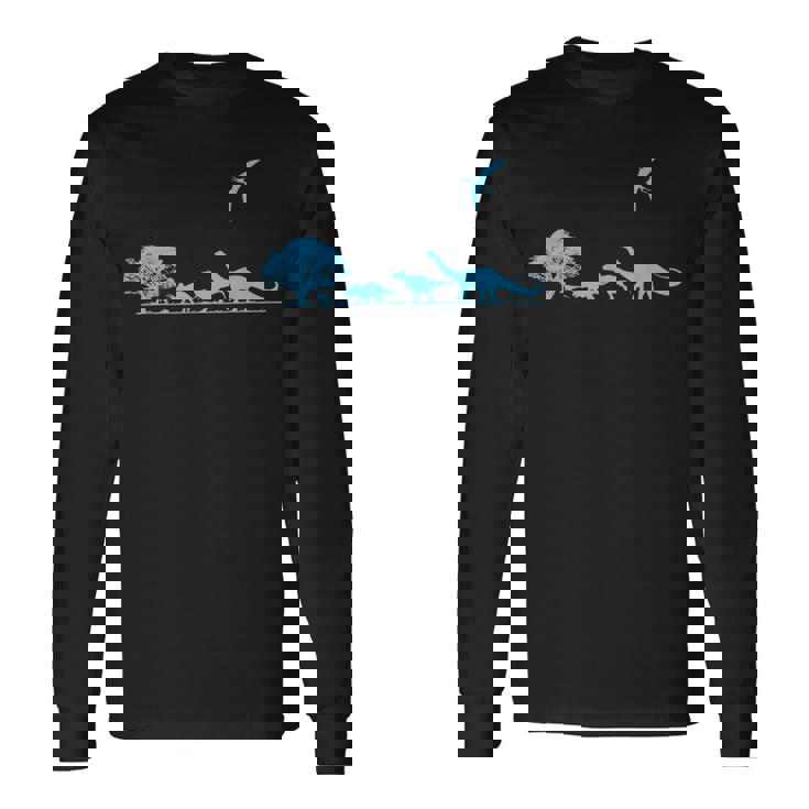 恐竜シャツ 先史時代の恐竜 キッズ 男の子と大人用tシャツ 長袖Tシャツ