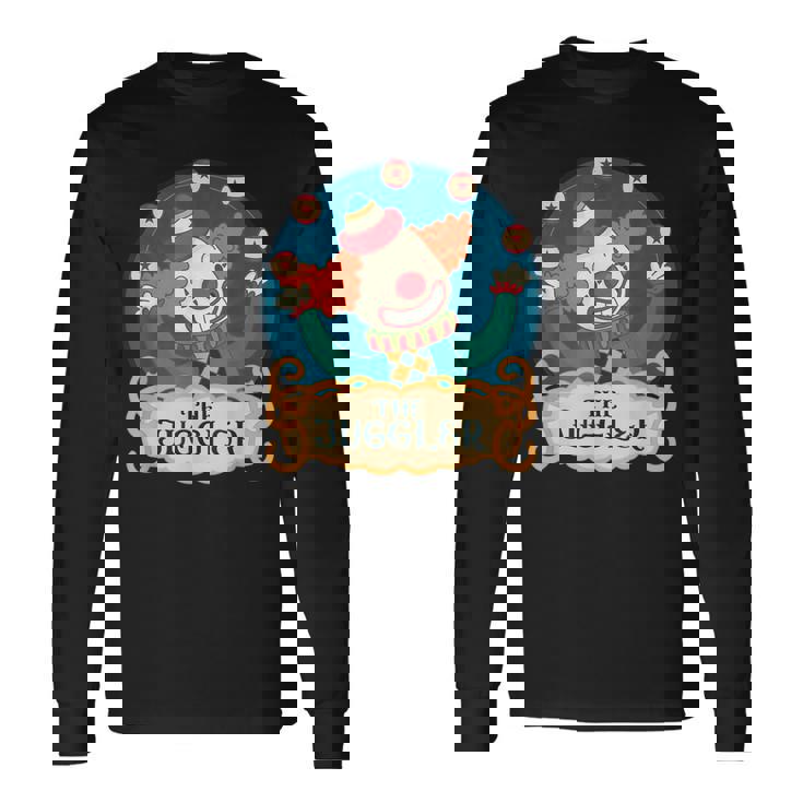 愉快なピエロ ジャグリングボール ジャグラー プロ仕様 ジャグラー 長袖Tシャツ