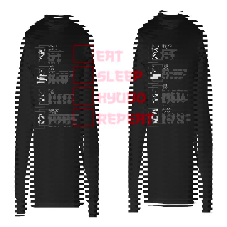 愉快な弓道アパレル日本アーチェリーサムライ 長袖Tシャツ