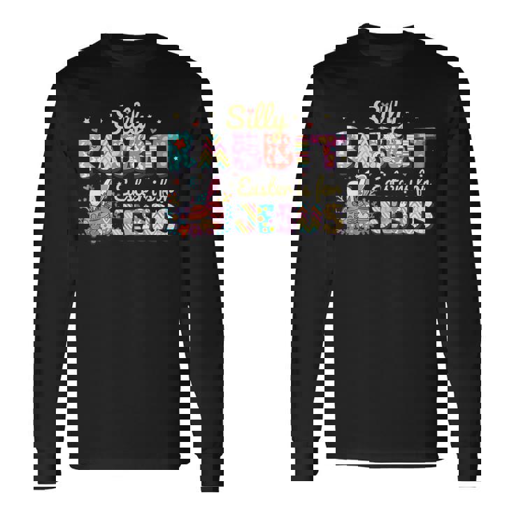 愚かなウサギ イースターはイエスのためです イースターバニー かわいいクリスチャン 長袖Tシャツ