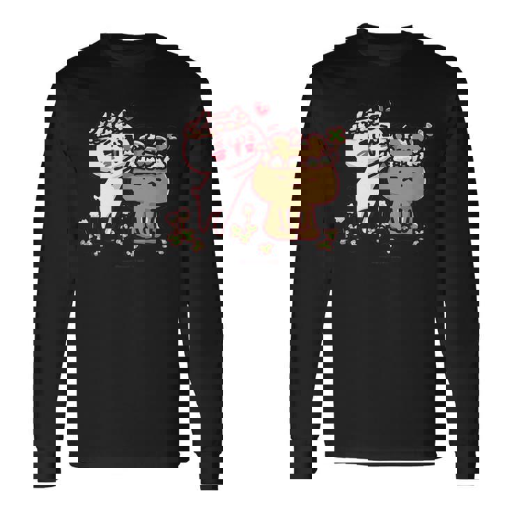 愛しすぎて大好きすぎる。 お花の冠 長袖Tシャツ