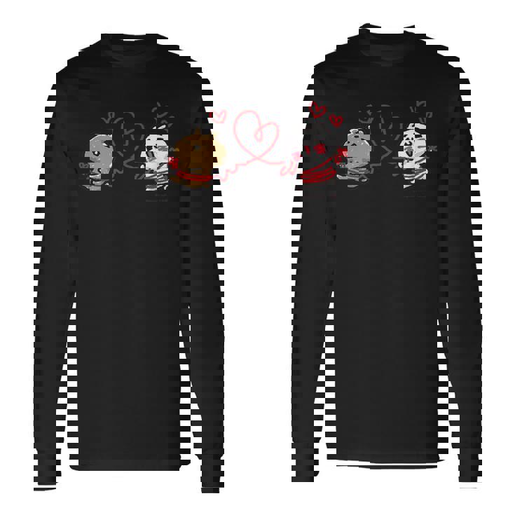 愛しすぎて大好きすぎる。 赤い糸 長袖Tシャツ