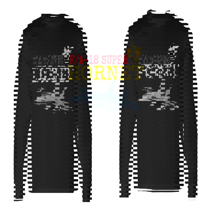 愛国的なアメリカ海軍「FA-18 スーパーホーネット」 In Action。 長袖Tシャツ ギフトのアイデア