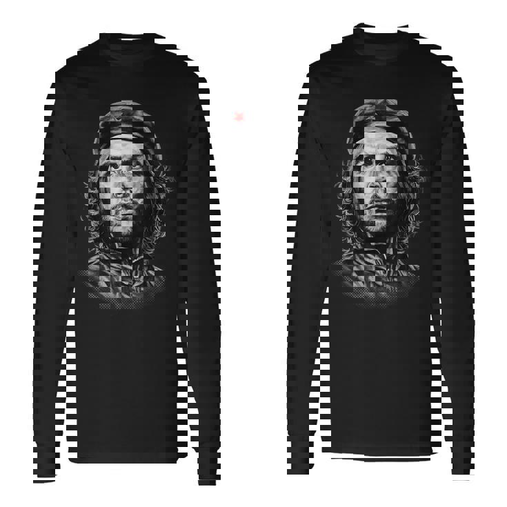 手描き チェ ゲバラ 長袖Tシャツ