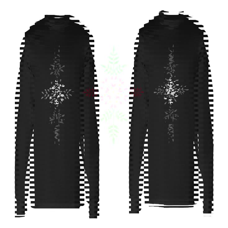 手毬ジャスミン 長袖Tシャツ