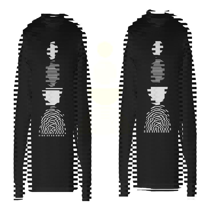 抽象アートシャツ コンテンポラリー モダンアート メンズ グラフィック レディース 長袖Tシャツ