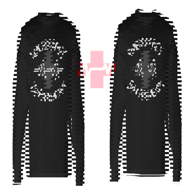 救急科 救急室 医療 長袖Tシャツ