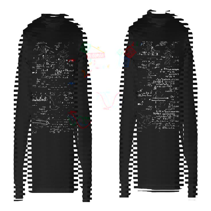 数学教師科学大学学校ギフトオタク主要数学 長袖Tシャツ ギフトのアイデア