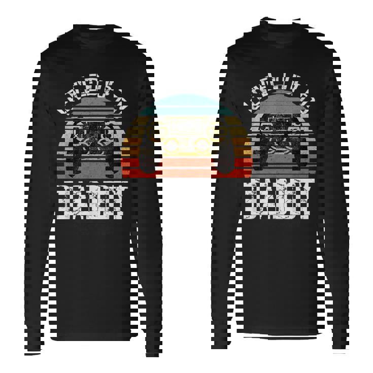 新米パパ 父の日 パパにレベルアップ 長袖Tシャツ