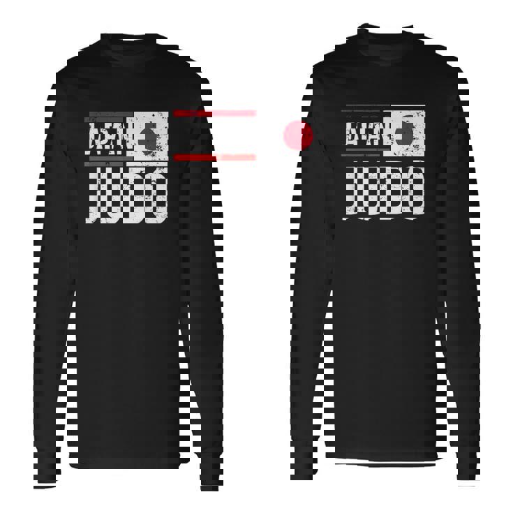 日本 柔道 旗 格闘技 スポーツ 競技 トレーニング 長袖Tシャツ