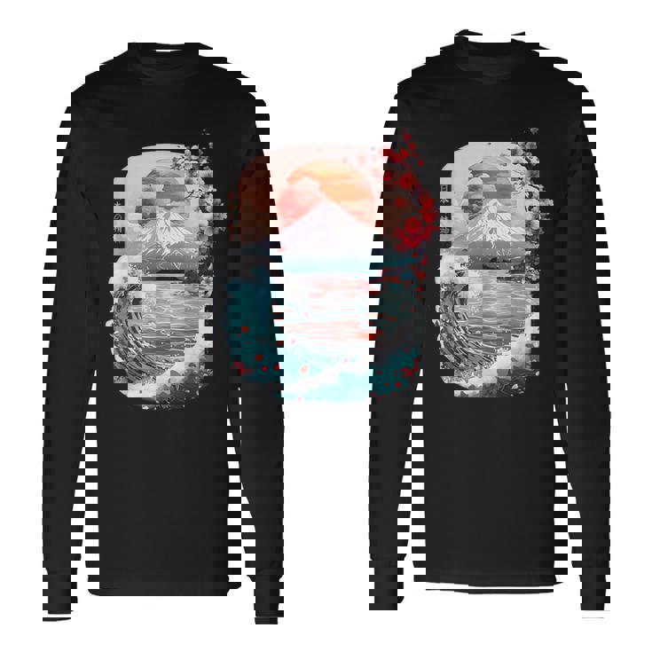 日本の 精神 で 90年代 の レトロ な雰囲気 の ヴェイパーウェイヴ 原宿 の 美学 長袖Tシャツ