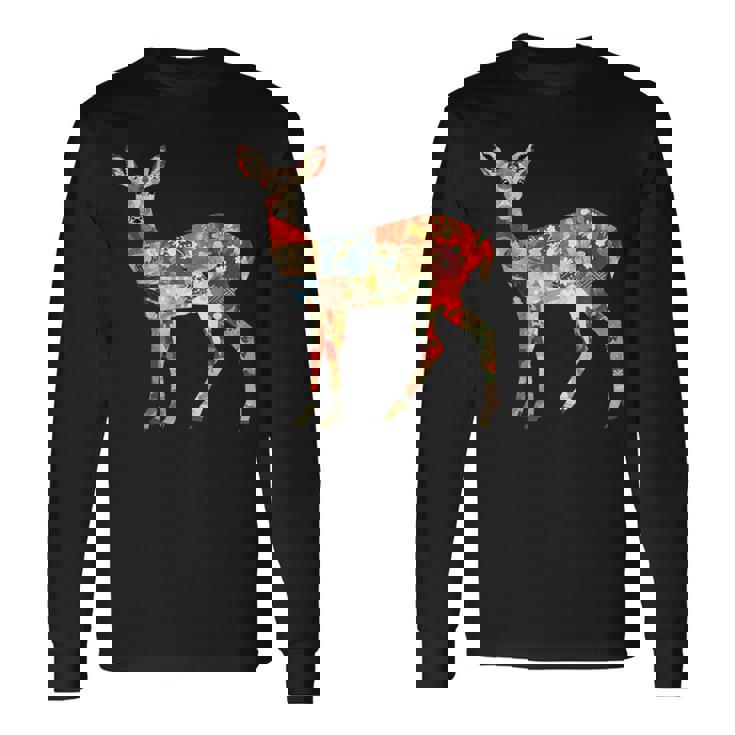 日本の折り紙 奈良鹿 T 日本ファン向け 奈良鹿 長袖Tシャツ