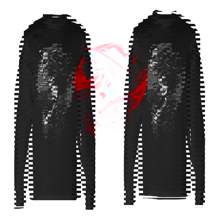 日本の芸者 死神 オタクゴス アニメ アート ファッション 2 長袖Tシャツ