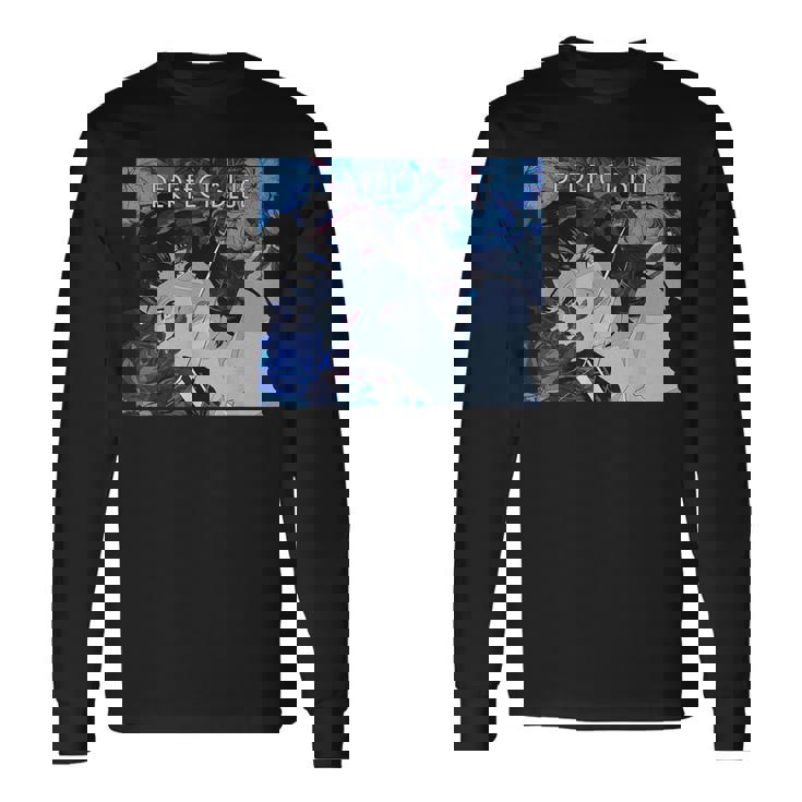 日本アニメ ガール パーフェクトブルー 長袖Tシャツ