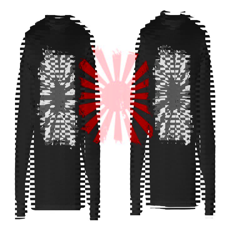 日本戦争旗 日本中道 日本国旗 長袖Tシャツ ギフトのアイデア