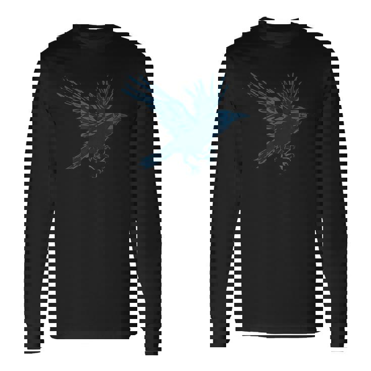 日本神道フィギュア八咫烏 長袖Tシャツ