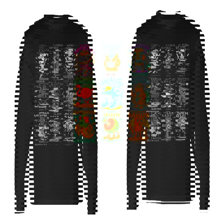 最も愛されているイタリアンブレインロットキャラクターキッズミームボーイトレンディ。 長袖Tシャツ