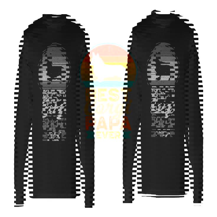 最高のコーギー・パパ、父の日 長袖Tシャツ