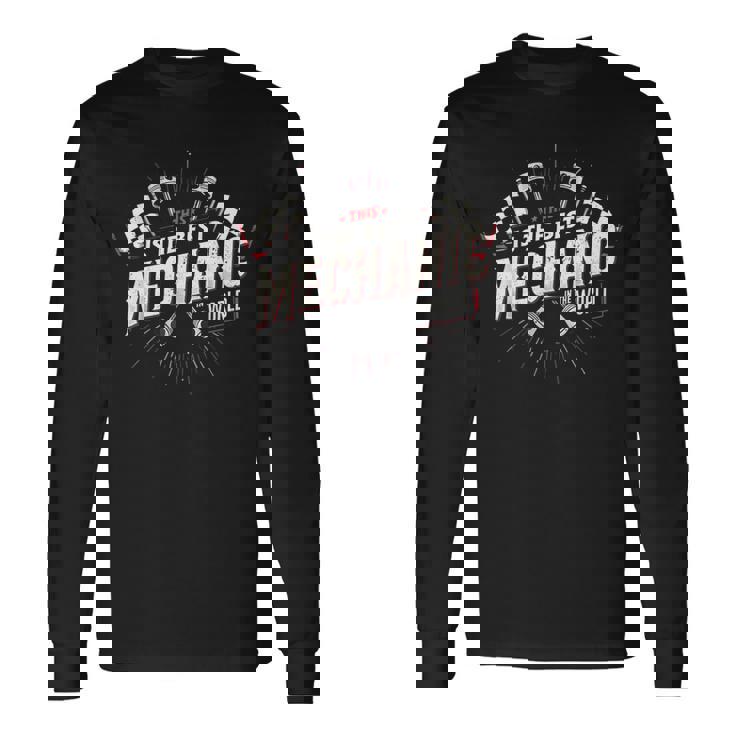 最高のメカニック修理 長袖Tシャツ