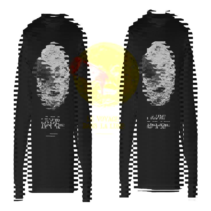 月世界旅行 1902 サイレント映画 クラシック映画 ヴィンテージ A Trip To The Moon Movie 長袖Tシャツ