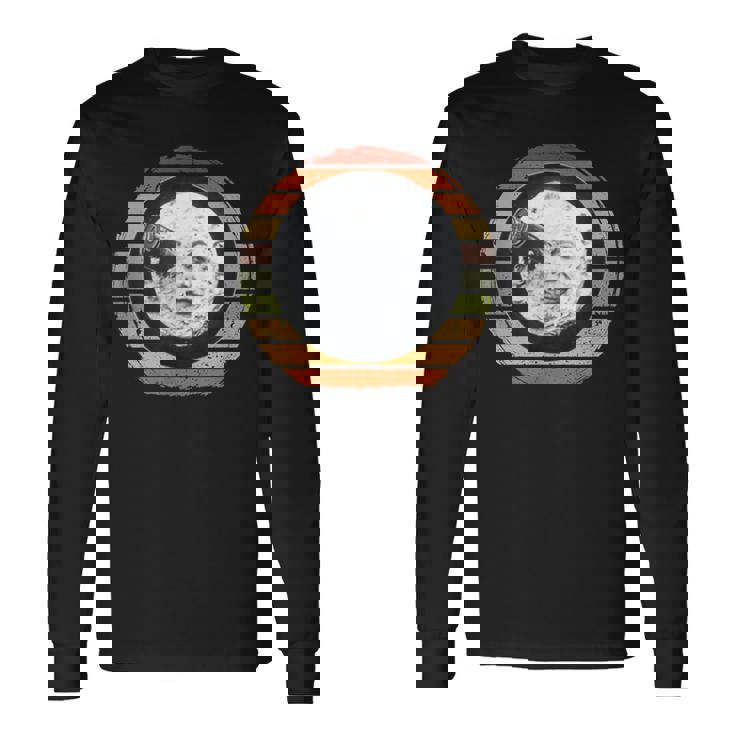 月世界旅行、古典映画、ル・ヴォヤージュ・ダン・ラルーン、月 長袖Tシャツ ギフトのアイデア