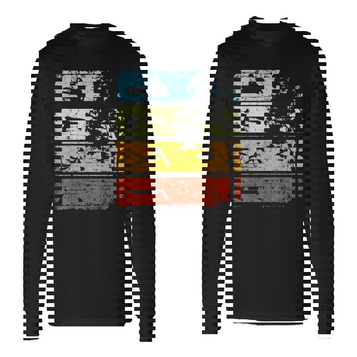 木こり ヴィンテージ チェーンソー 森林労働者 森林 長袖Tシャツ