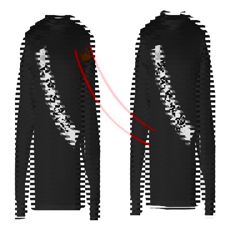 本日の主役 たすき 襷 パーティー 個性的 面白い イベント 笑える ネタ 飲み会 ギャグ ボケ 宴会 長袖Tシャツ