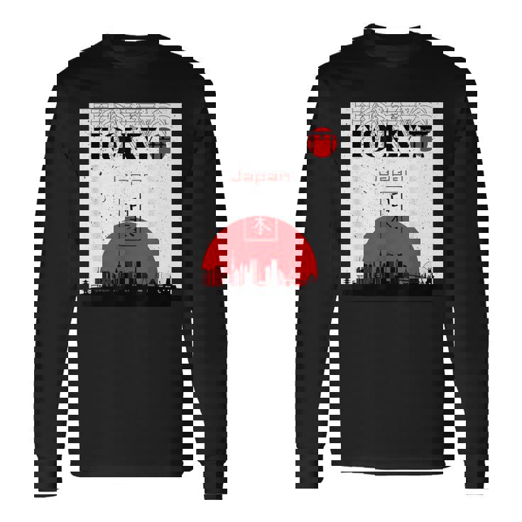 東京 日本 モニュメント オブ シティ 長袖Tシャツ