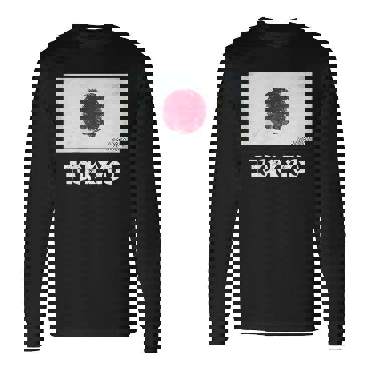 東京日本国旗シャツ 長袖Tシャツ