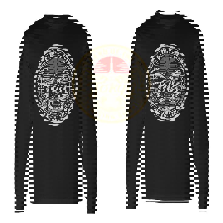 東京都スカイライン 日本の漢字文字 日本土産 長袖Tシャツ