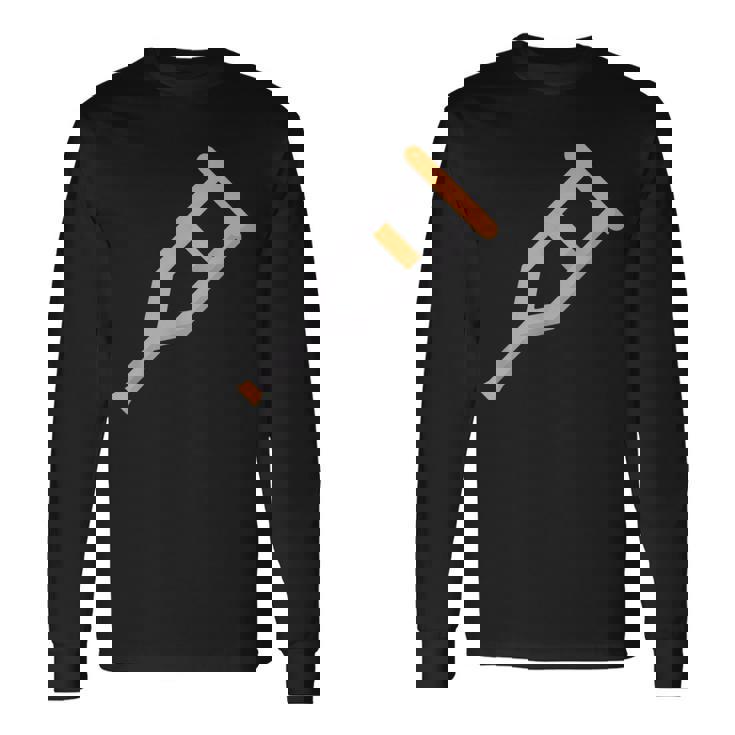 松葉杖 長袖Tシャツ