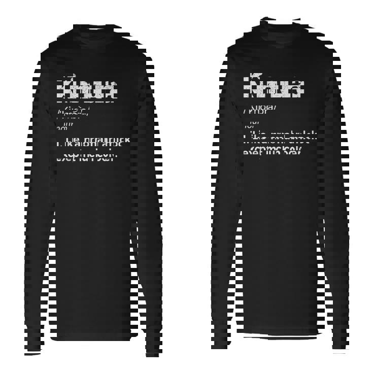 柔術木村ファニーデフィニションbjjtシャツ 長袖Tシャツ