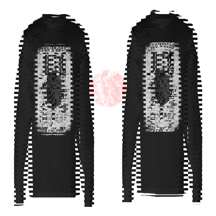 柔道 涼しい 日本のシンボル 柔道家 武道愛好家 長袖Tシャツ