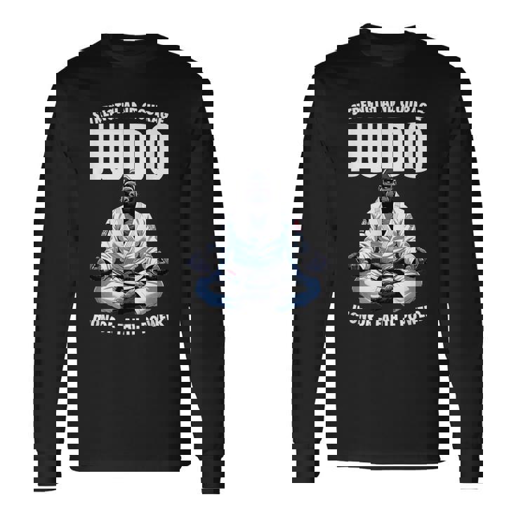 柔道ゴリラ 長袖Tシャツ