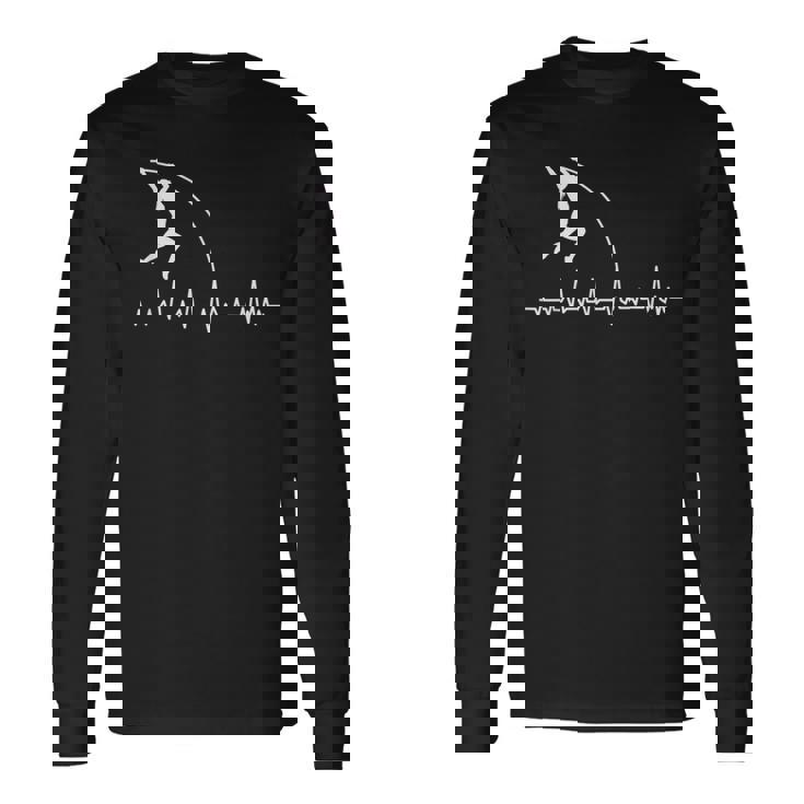棒高跳び ハートビート スポーツ ガールズ 長袖Tシャツ